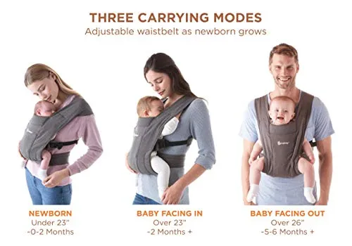 Ergobaby Embrace Baby Wrap Carrier, Infant Carrier for Newborns 7-25 Pounds, Oxford Blue