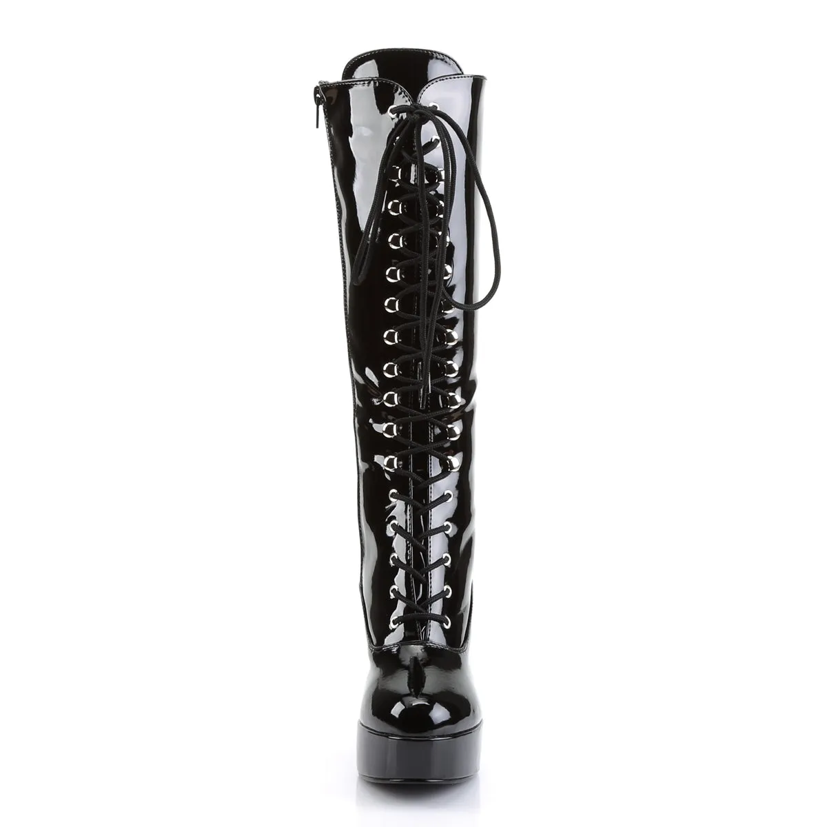 EXOTICA-2020 Funtasma Black Patent Fancy Dress Women's Boots (Fantasy Footwear)