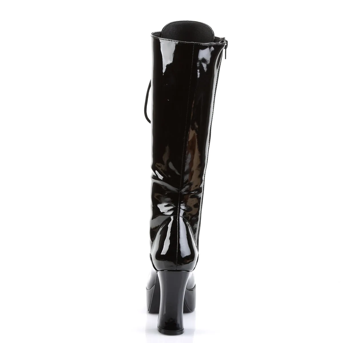 EXOTICA-2020 Funtasma Black Patent Fancy Dress Women's Boots (Fantasy Footwear)