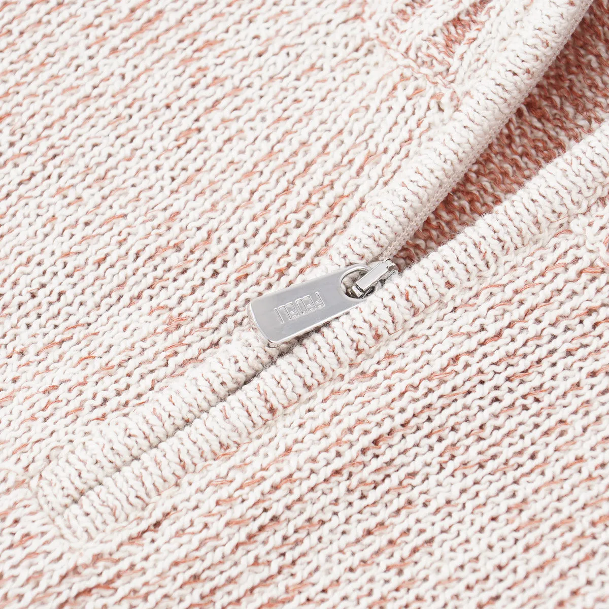 Fedeli Half-Zip Linen-Cotton Sweater