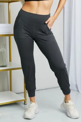 Full-Size Wide Waistband Cropped Joggers