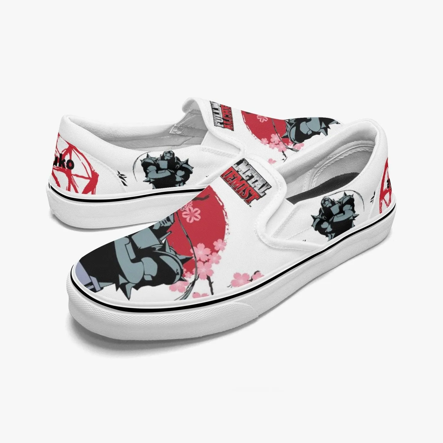 Fullmetal Alchemist Alphonse Slip Ons Anime Shoes