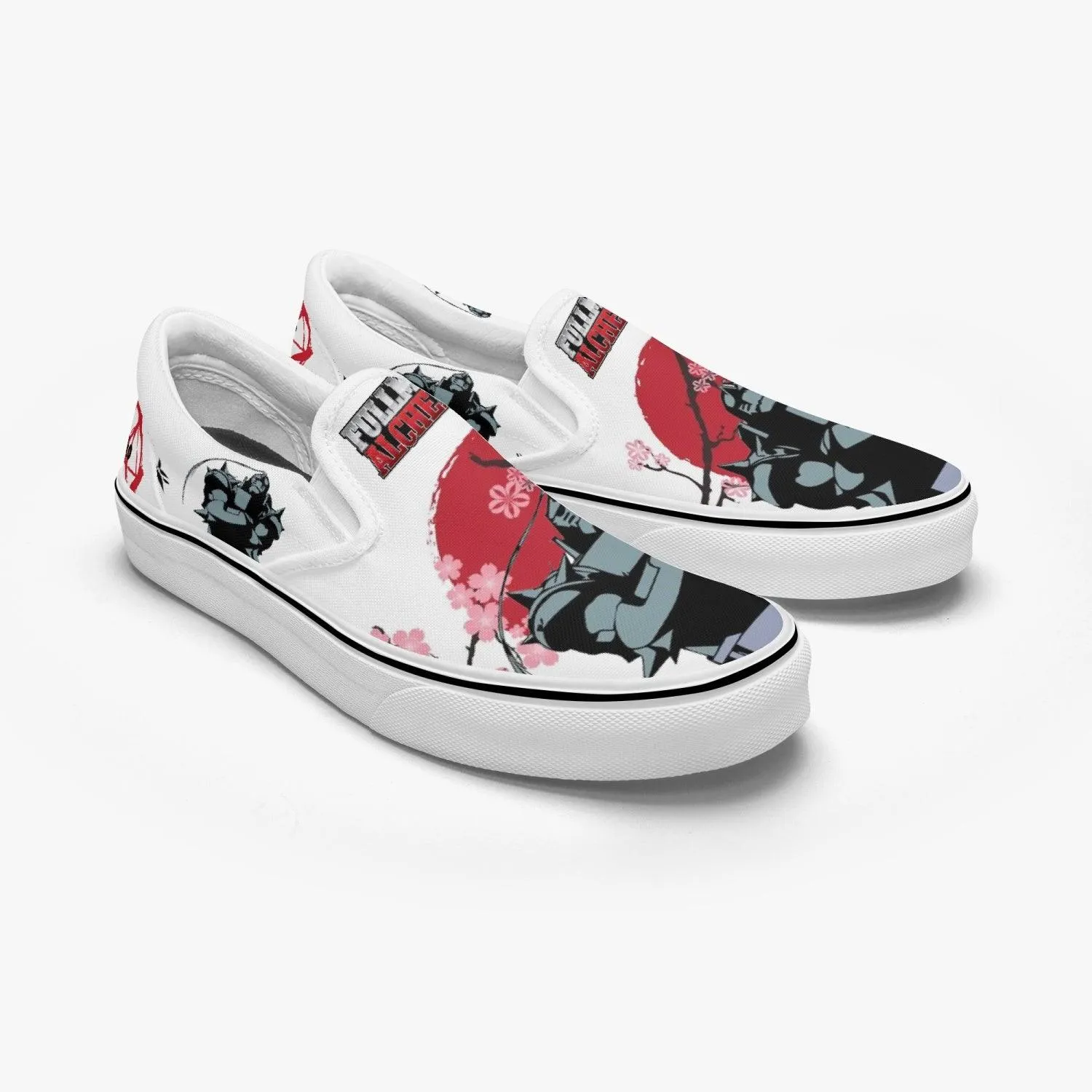 Fullmetal Alchemist Alphonse Slip Ons Anime Shoes