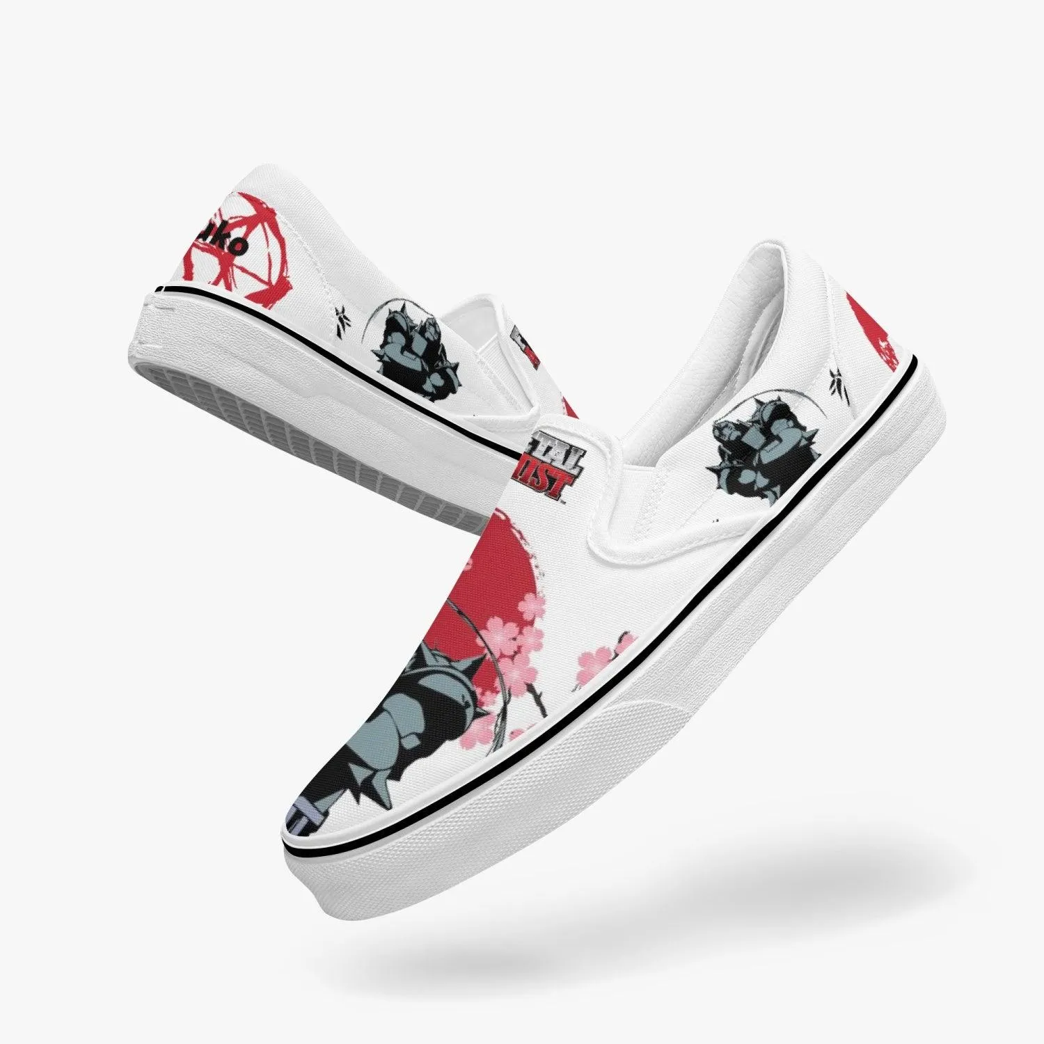 Fullmetal Alchemist Alphonse Slip Ons Anime Shoes