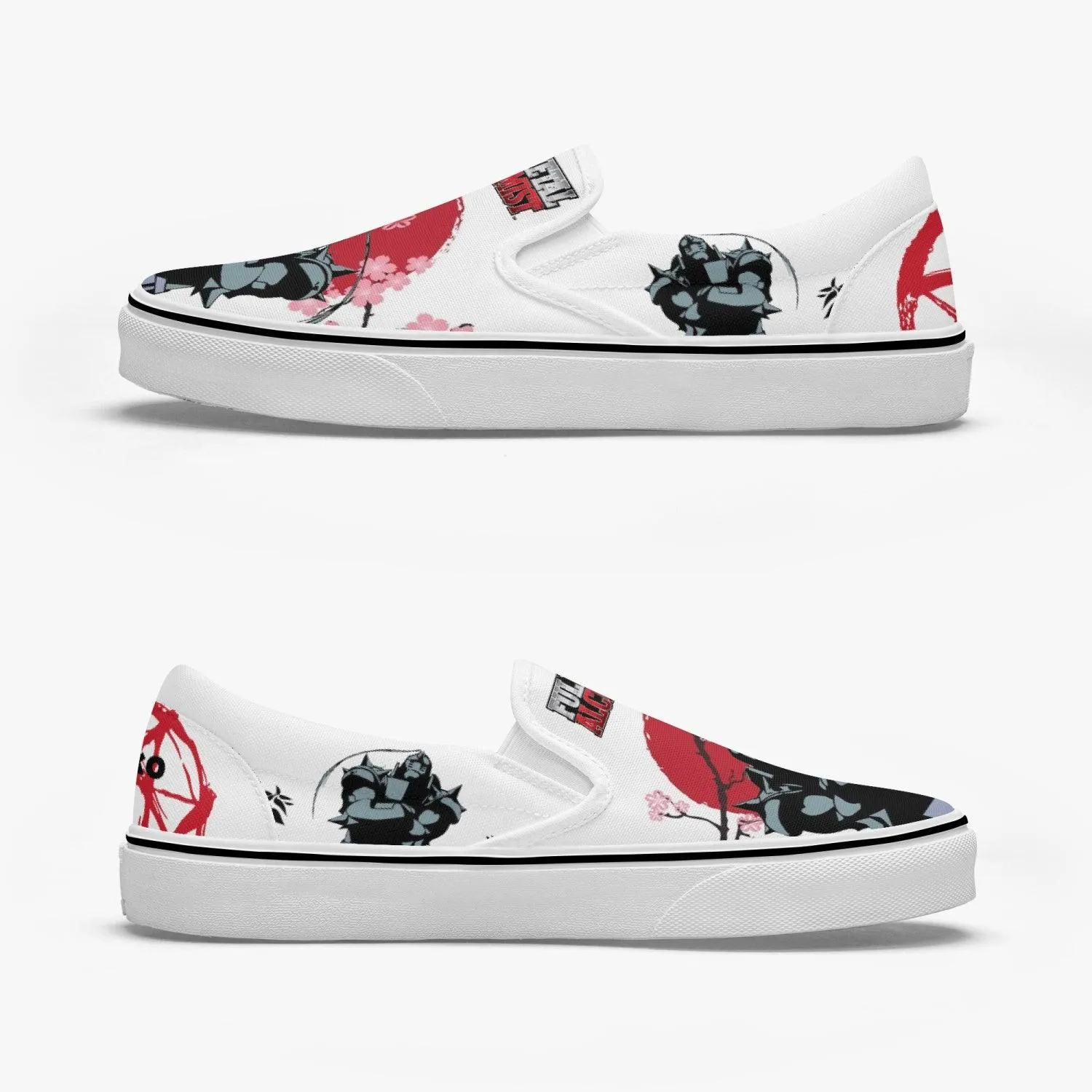 Fullmetal Alchemist Alphonse Slip Ons Anime Shoes