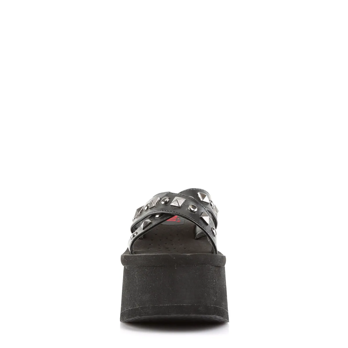 FUNN-29 DemoniaCult Black Vegan Leather Sexy Women's Sandals (Alternative Footwear)