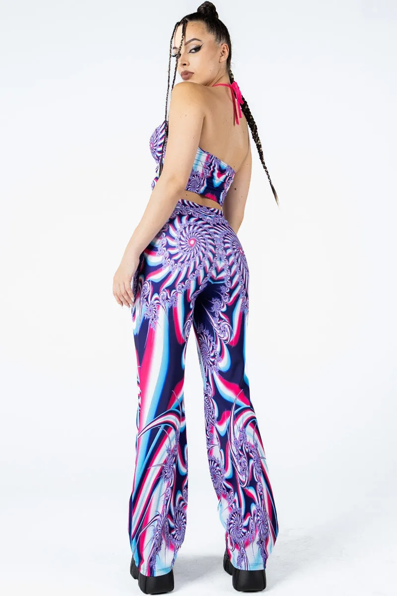 Fusion Flow Cut Out Flare Pants