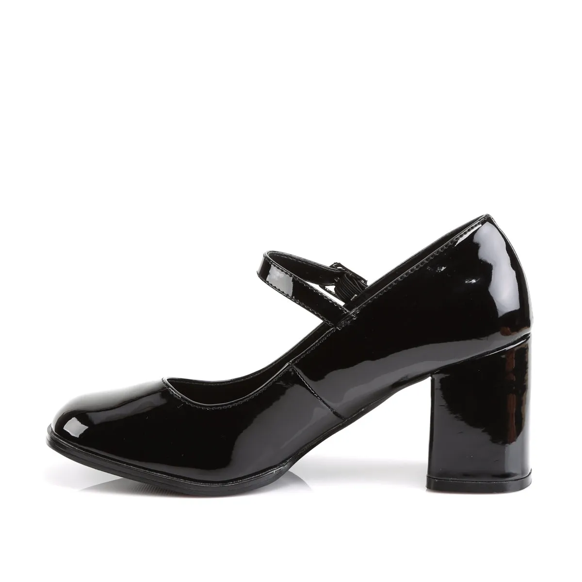 GOGO-50 Funtasma Black Patent Fancy Dress Women's Shoes (Fantasy Footwear)