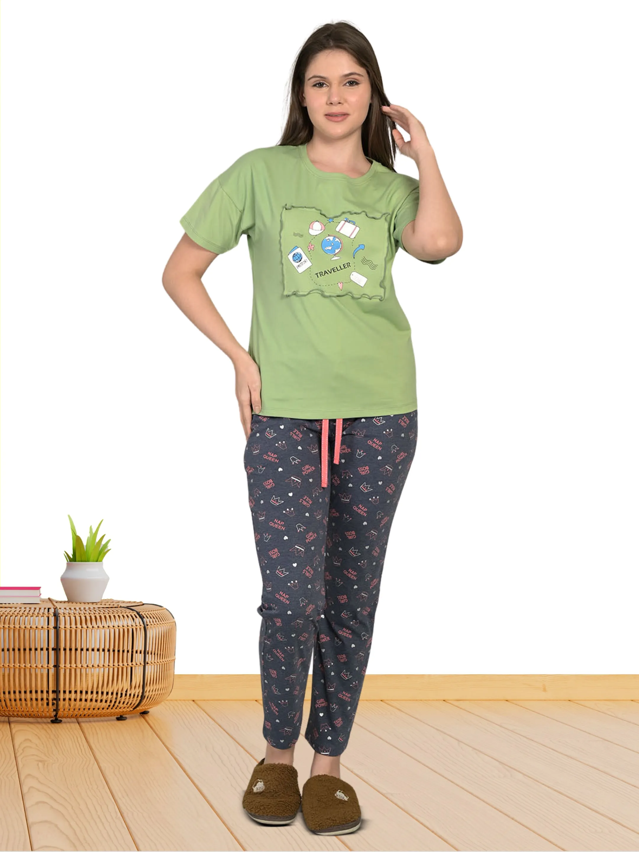 Green AU T-Shirt for Women