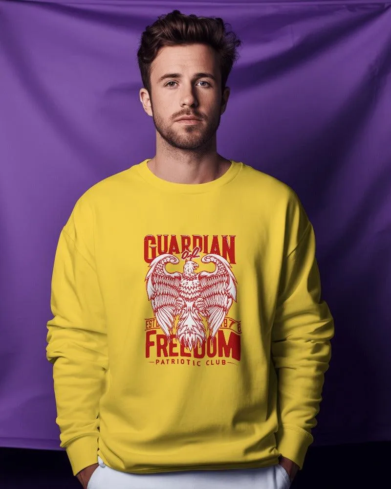 Guardian Freedom Patriotic Club Men's Premium Sweatshirt