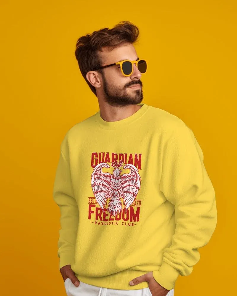 Guardian Freedom Patriotic Club Men's Premium Sweatshirt