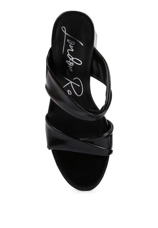Hot Mess High Heeled Block Sandal