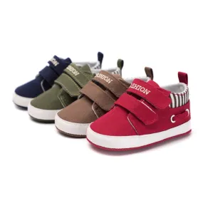 Infant Babies Boy Girl Shoes Sole Soft Canvas Solid Footwear For Newborns Toddler Crib Moccasins