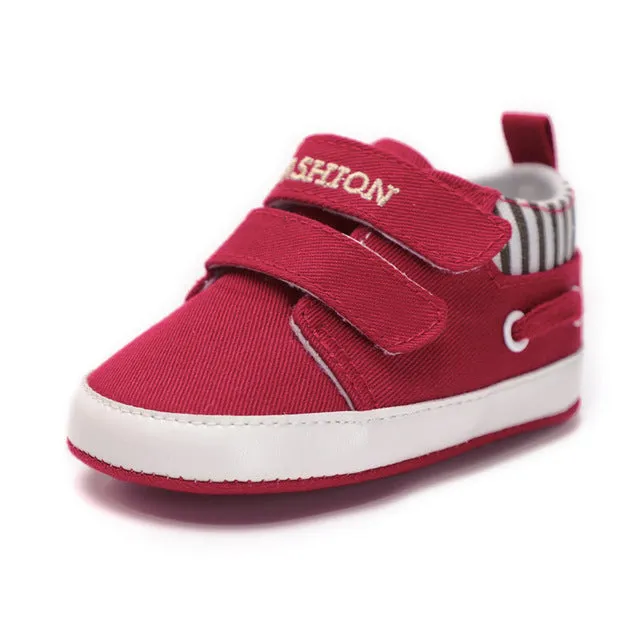 Infant Babies Boy Girl Shoes Sole Soft Canvas Solid Footwear For Newborns Toddler Crib Moccasins