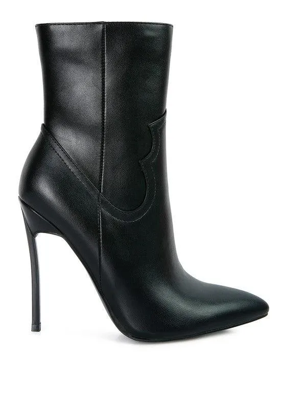 Jenner High Heel Cowgirl Ankle Boot