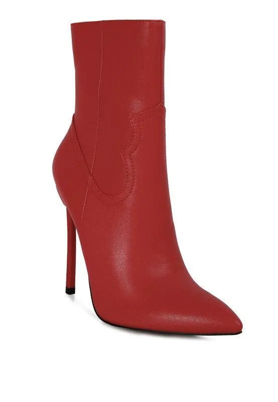 Jenner High Heel Cowgirl Ankle Boot