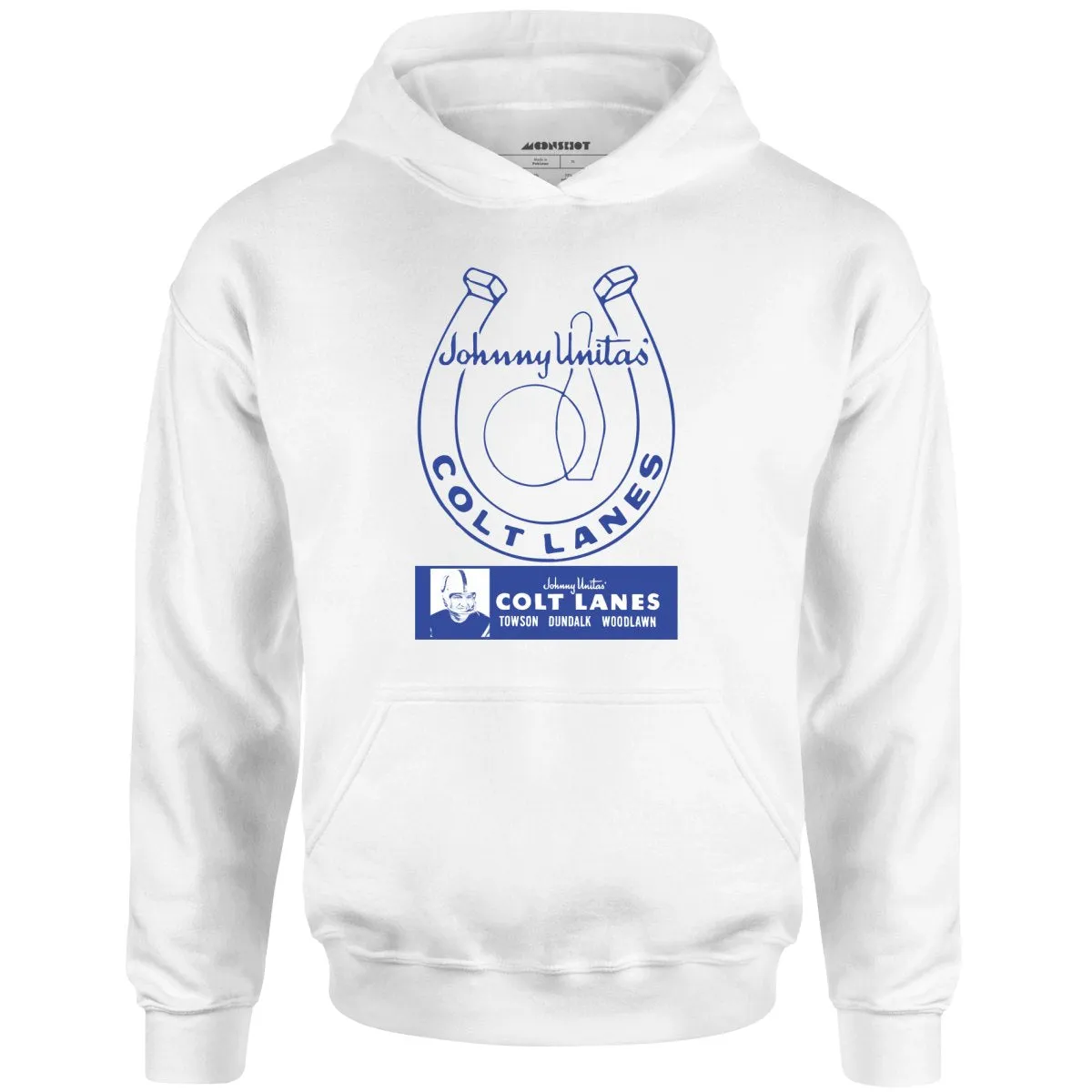 Johnny Unitas Colt Lanes - Maryland - Vintage Bowling Alley - Unisex Hoodie