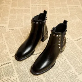 Joskaa Women Elastic Sock Boots Boots Female Autumn Winter 2024 New Square Toe Short Boots Slip-On  Fashion Ankle Boots De Mujer