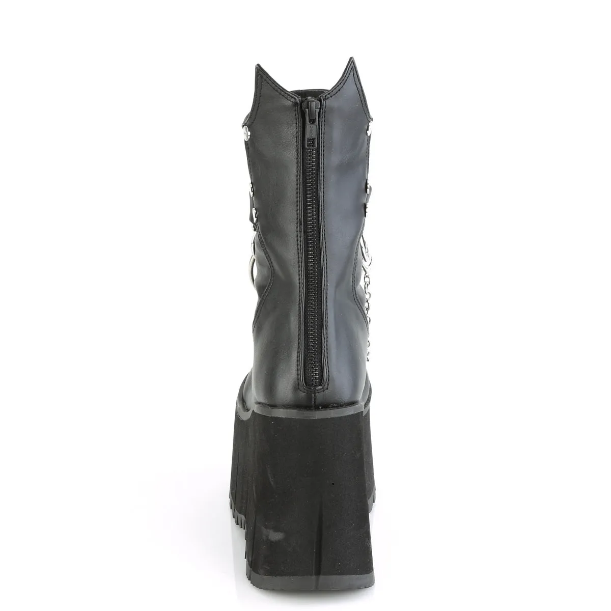 KERA-130 DemoniaCult Black Vegan Leather Sexy Women's Ankle Boots (Alternative Footwear)