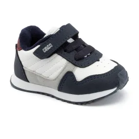 KLIN Mini Walk Tennis Shoe - White/Marine/Red