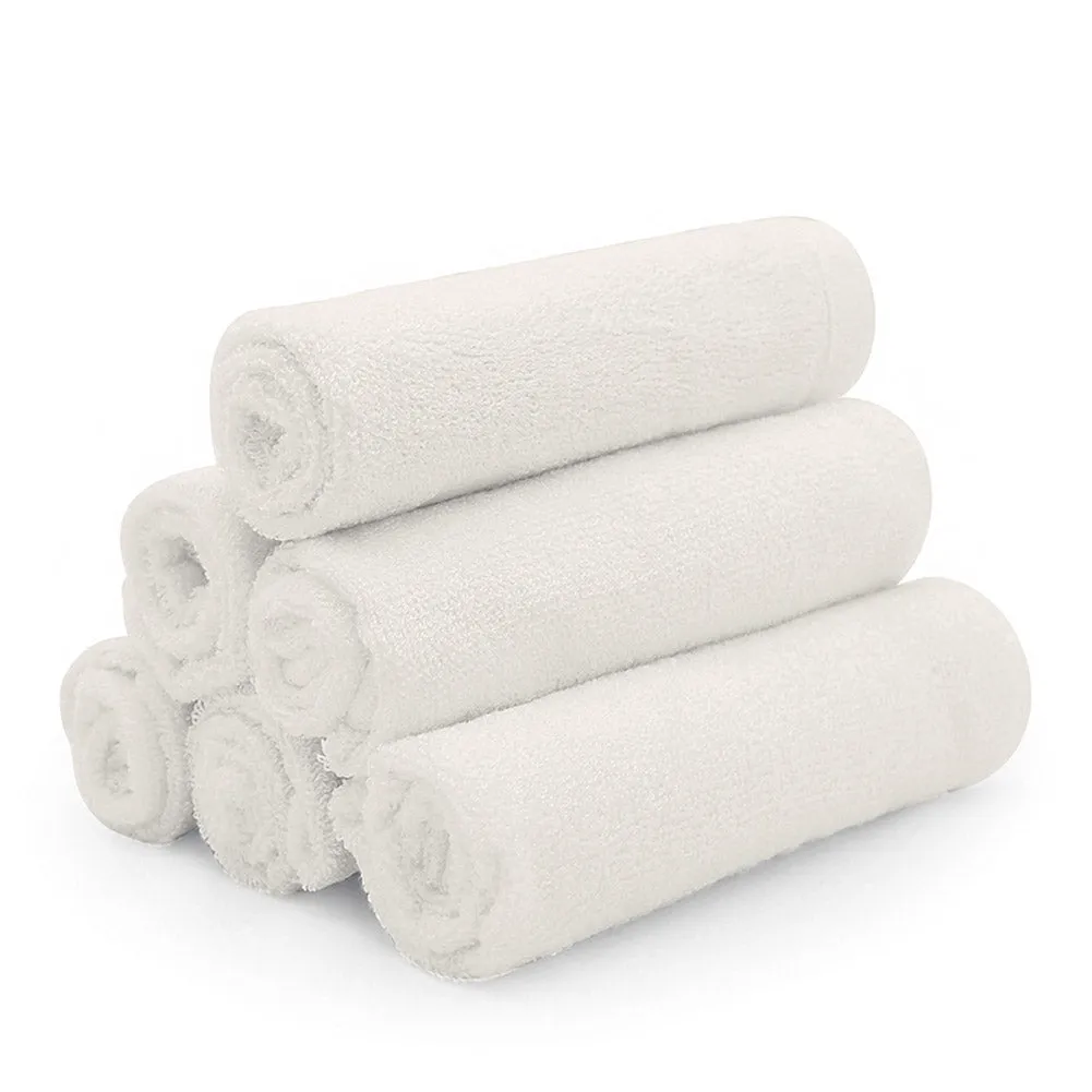 Kushies 6-Pack Organic Bamboo Washcloths Set