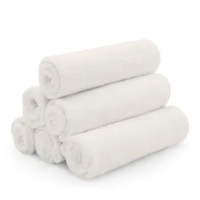 Kushies 6-Pack Organic Bamboo Washcloths Set