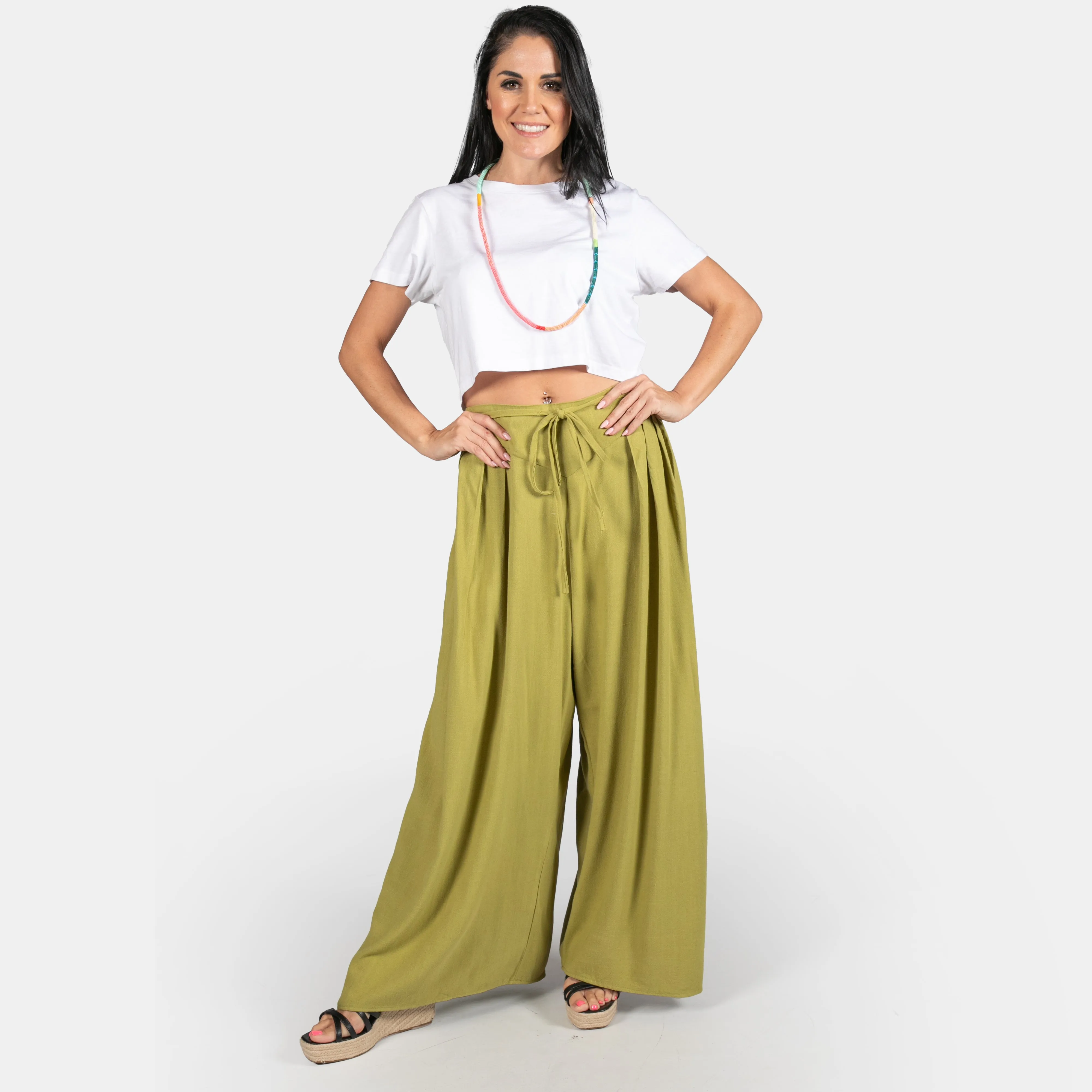 Ladies Wide Leg Soft Flow Tatum Pants