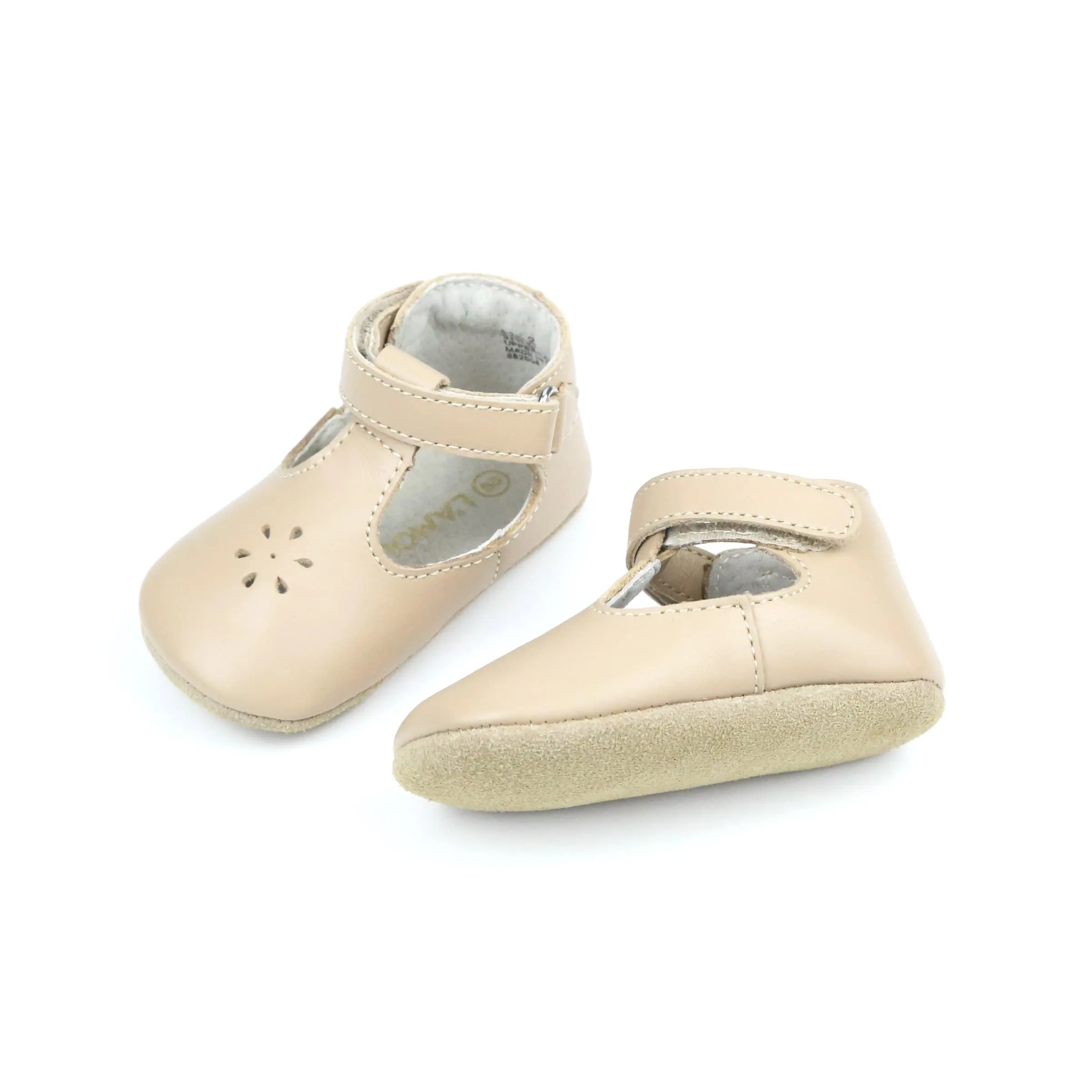L'Amour Baby Girl Lisette Mary Jane Crib Shoe
