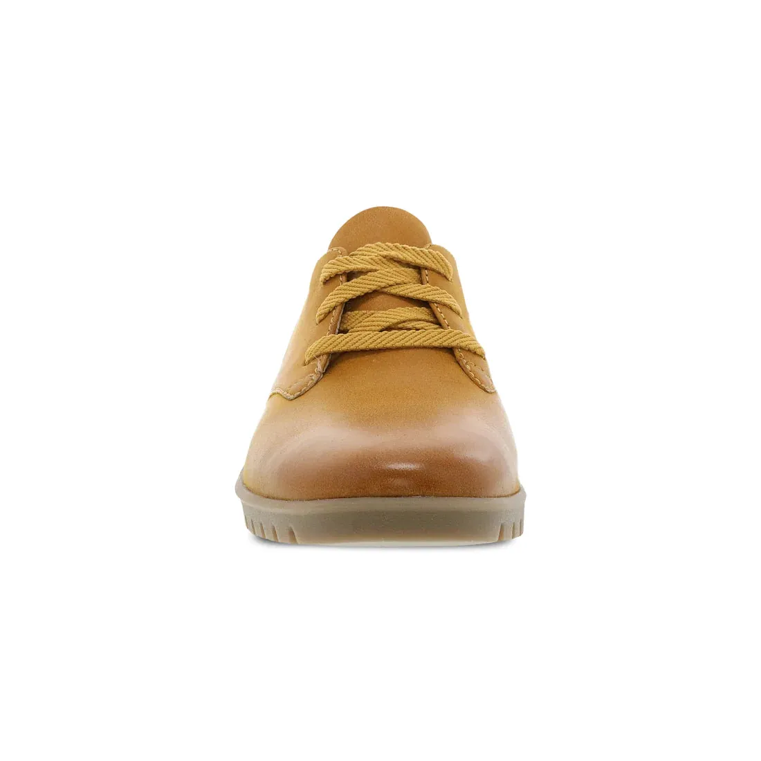 Libbie Leather Sneaker in Mustard