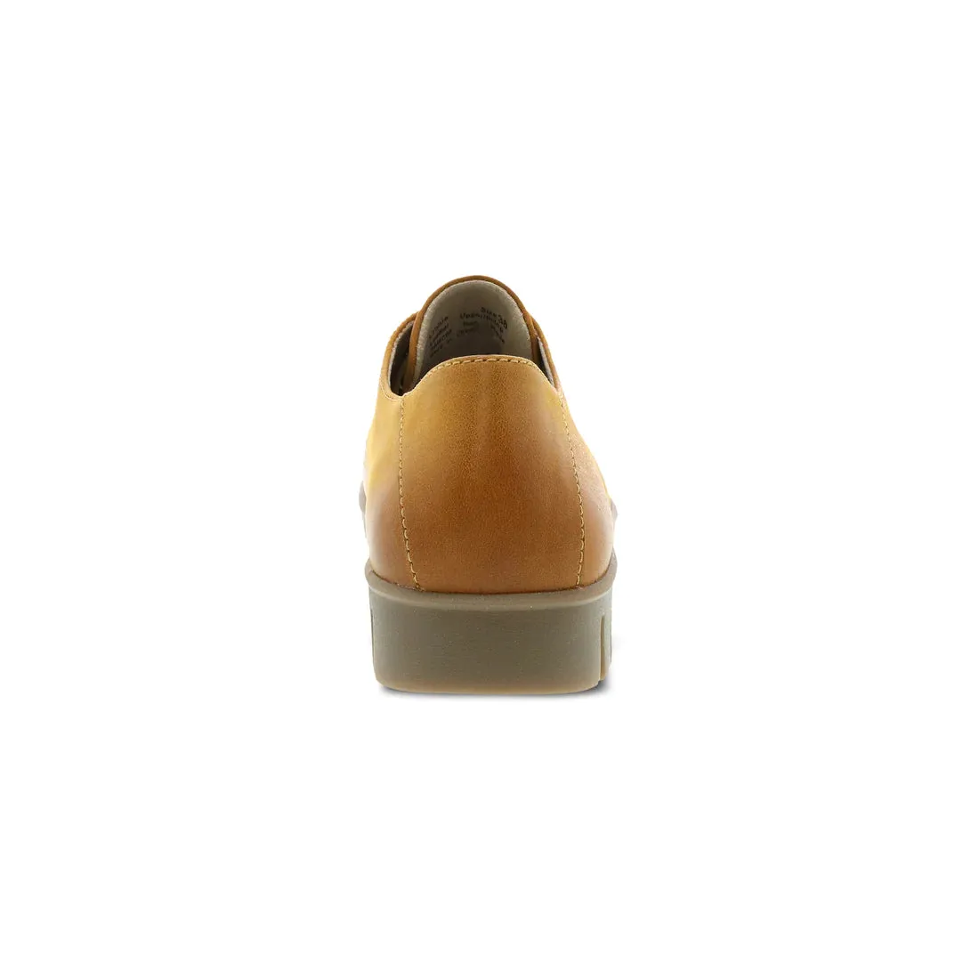 Libbie Leather Sneaker in Mustard