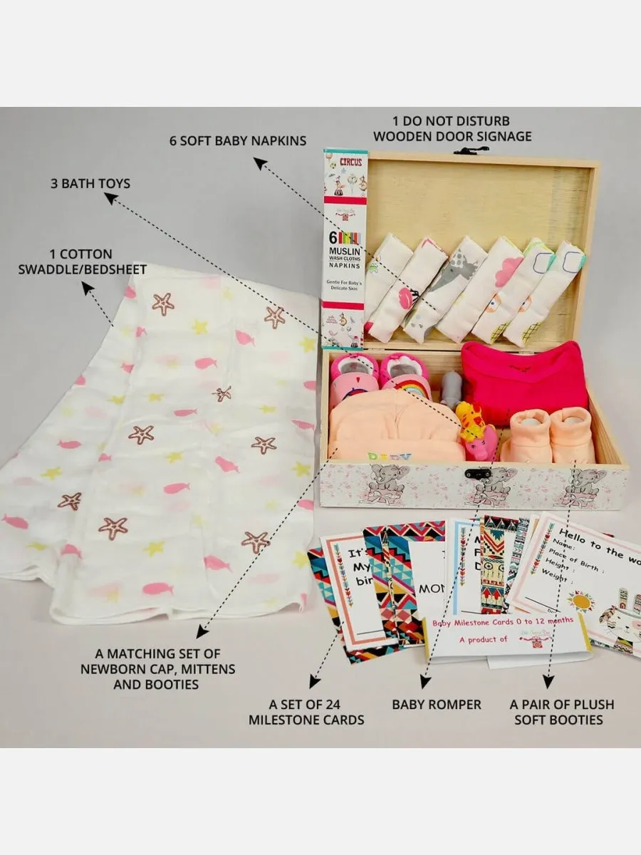 Little Surprise Box Newborn Little Pinewood Gift Hamper Box Set