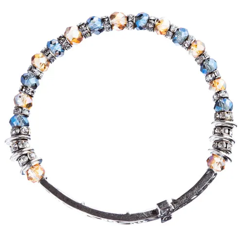 Lovely Crystal Rhinestone Cross Design Fashion Statement Bracelet B472 Multi