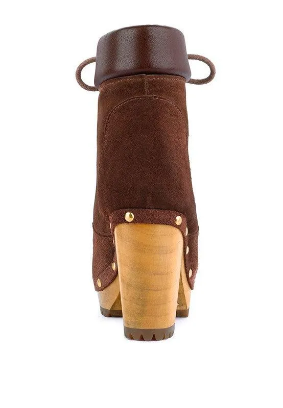 Maaya Handcrafted Collared Suede Boot