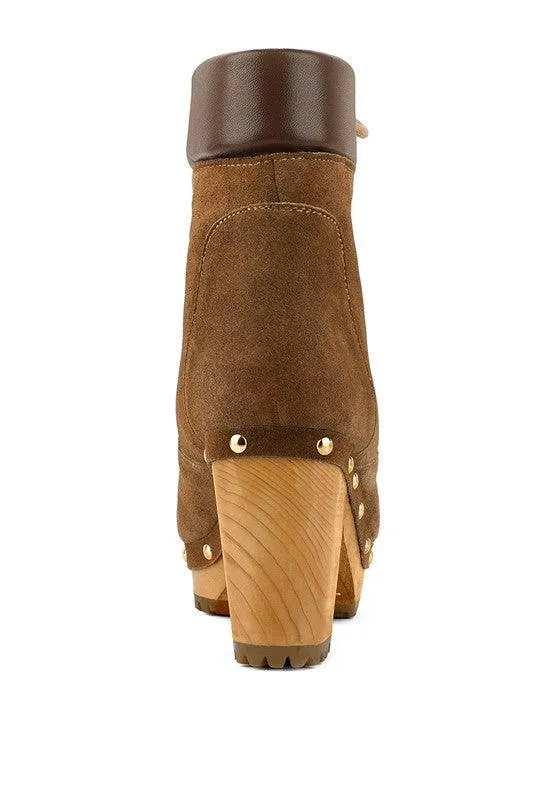 Maaya Handcrafted Collared Suede Boot