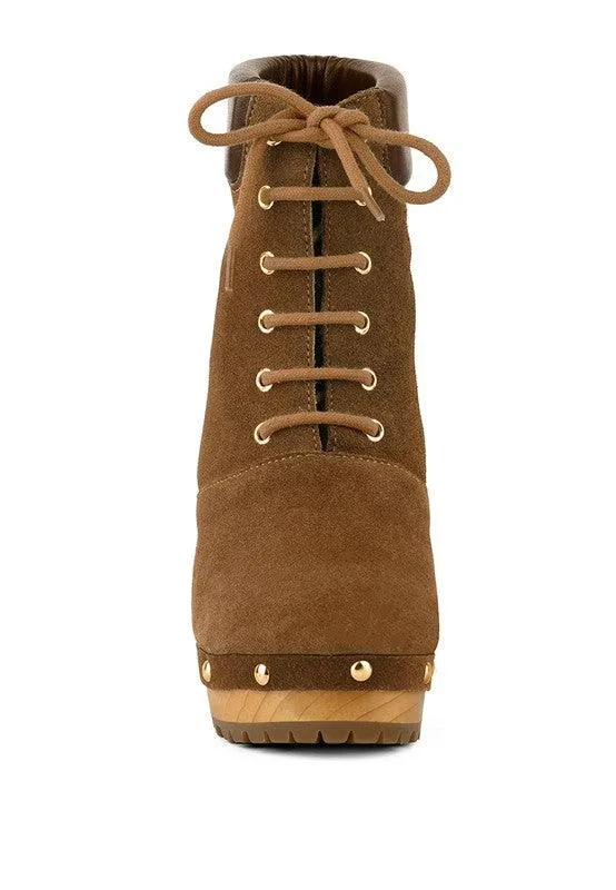 Maaya Handcrafted Collared Suede Boot