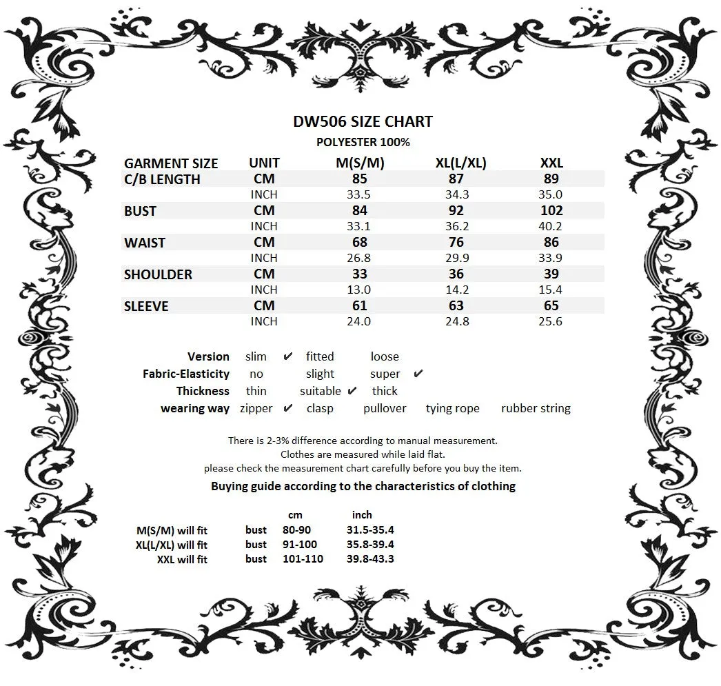 Melanism gothic antique velvet high collar dress DW506