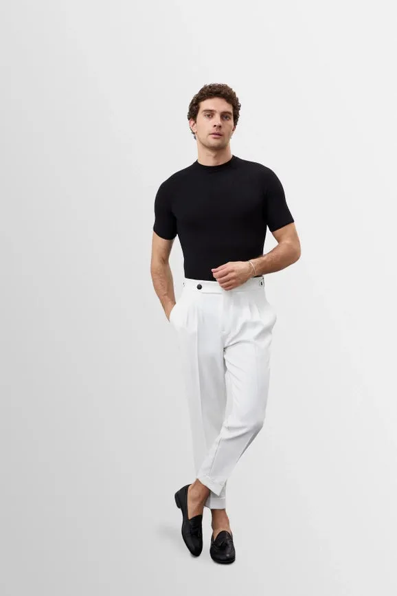 Men's Black Slim Fit Crew Neck T-Shirt