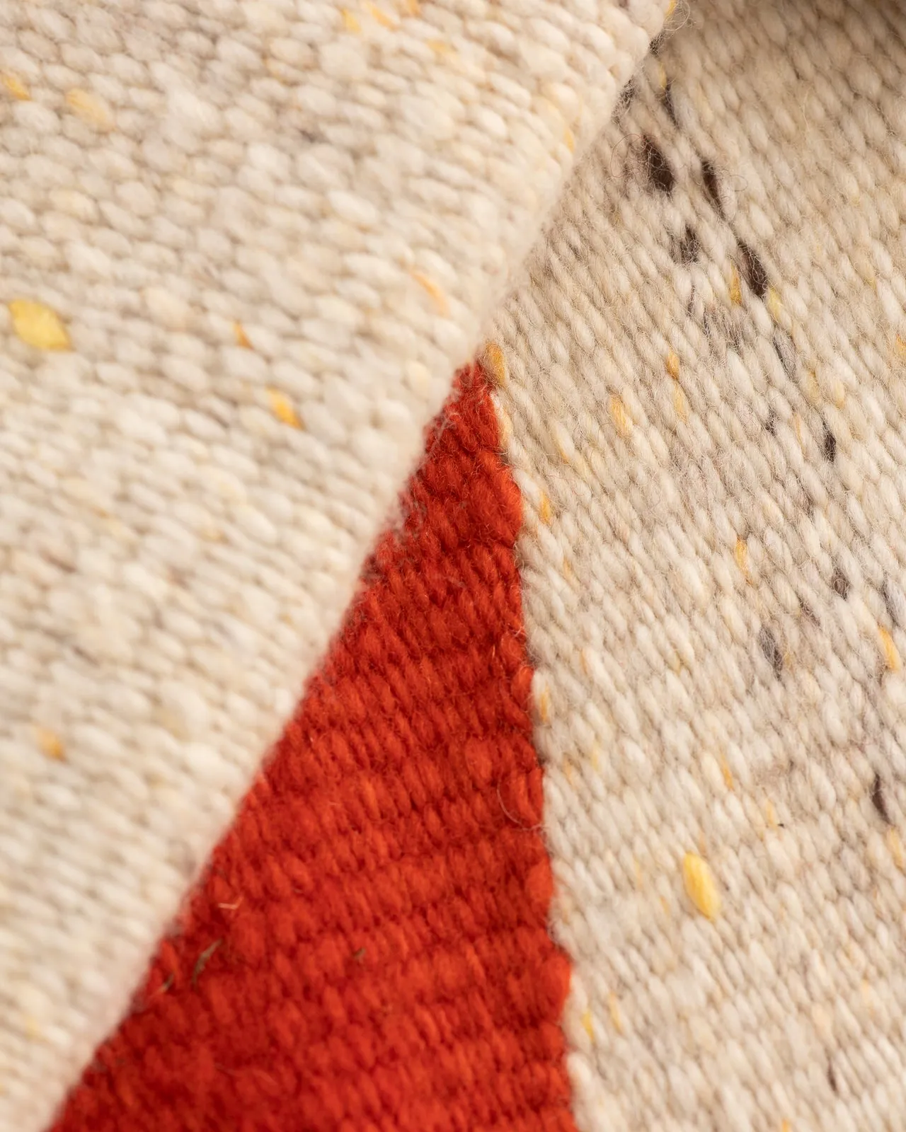 Merino Wool Blanket Poncho - Natural Heather Autumn Wave