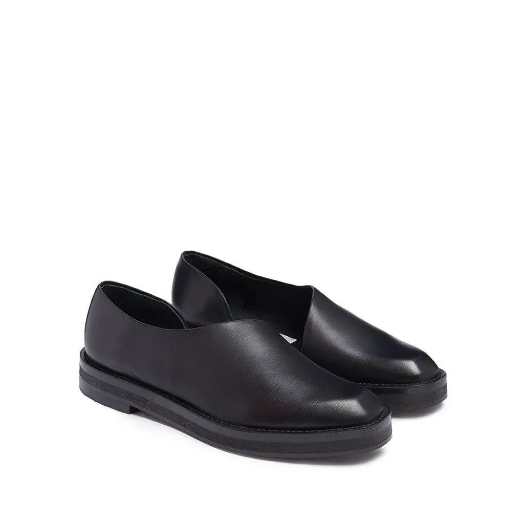 Miista Jessica Flat in Black