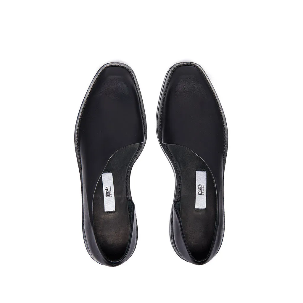 Miista Jessica Flat in Black