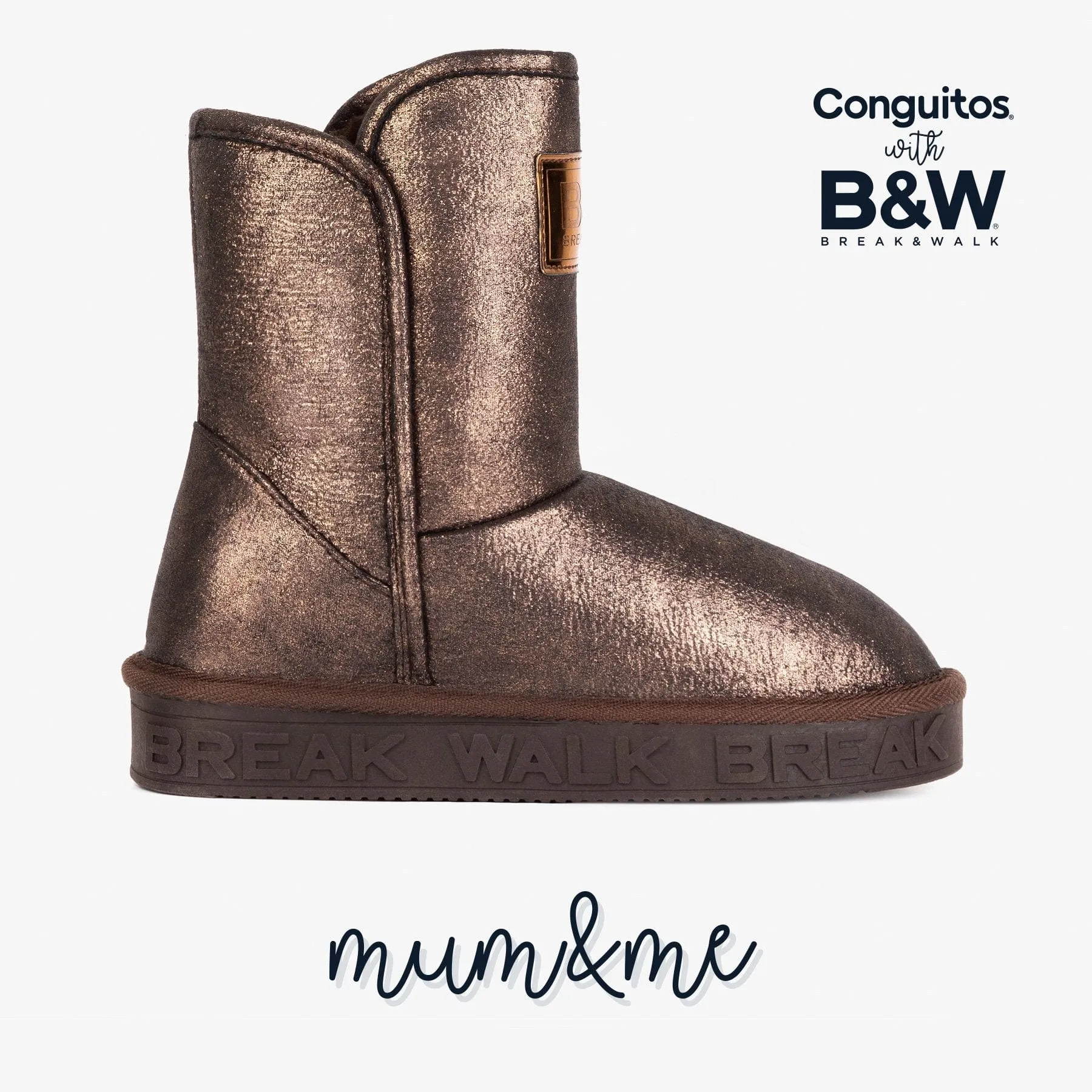 Mum's Bronze Metallized Australian Boots