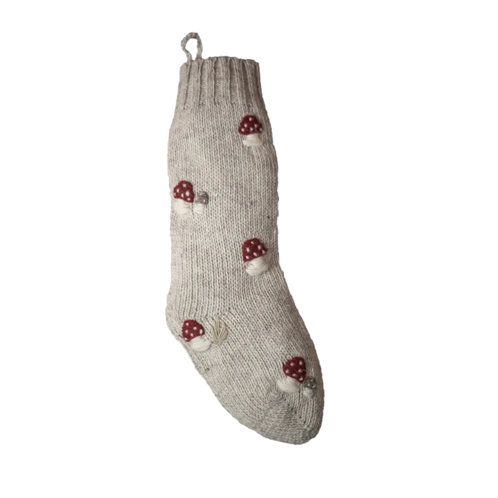 Mushroom Stocking - Rye