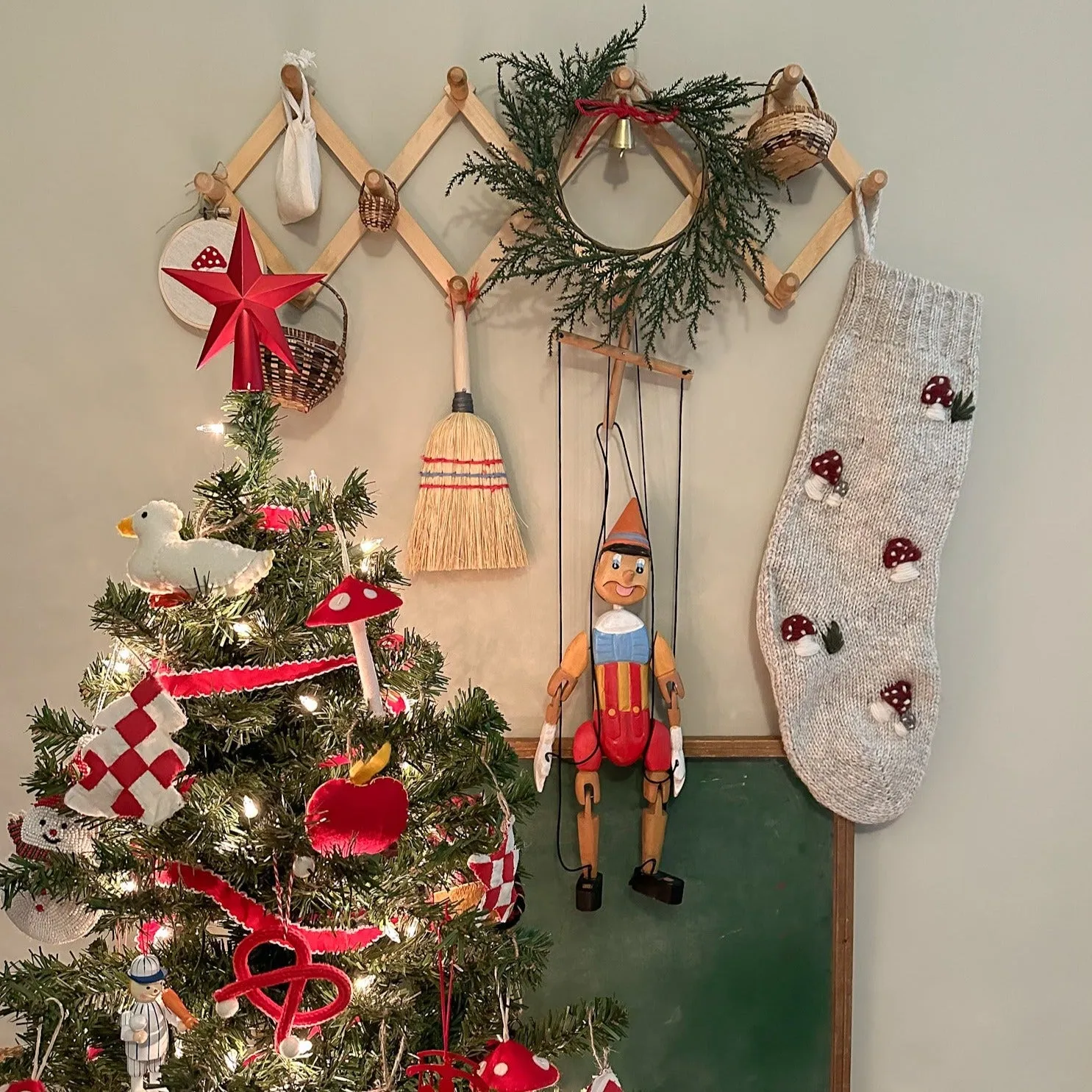 Mushroom Stocking - Rye