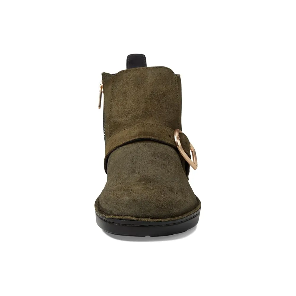 Naot Kolmer Olive Suede Ankle Boot (Women's)