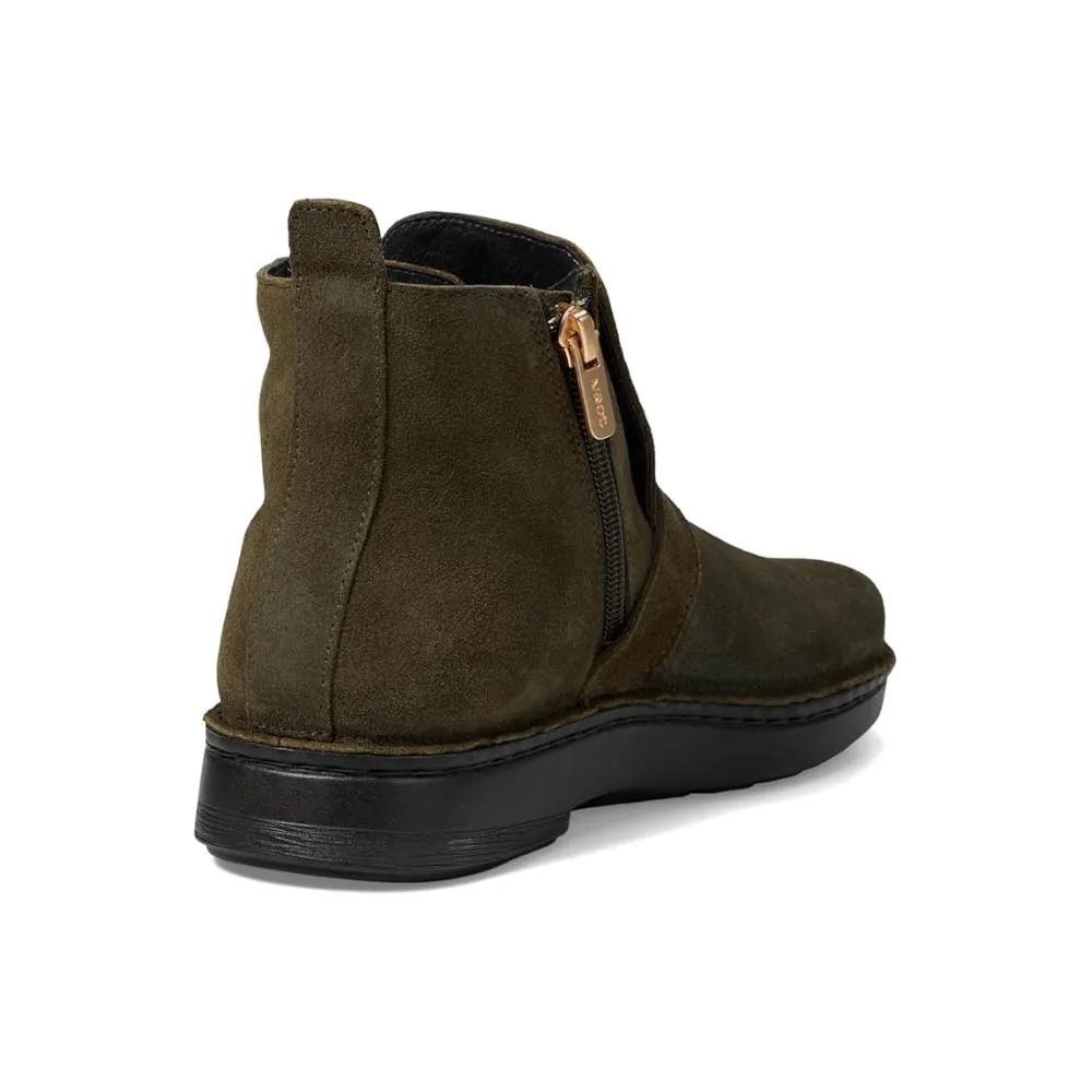 Naot Kolmer Olive Suede Ankle Boot (Women's)