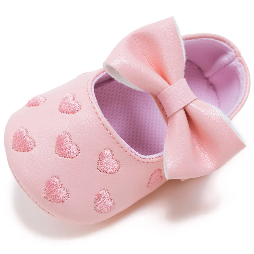 Newborn Baby Bow Knot Soft Bottom Shoes - GlamzLife