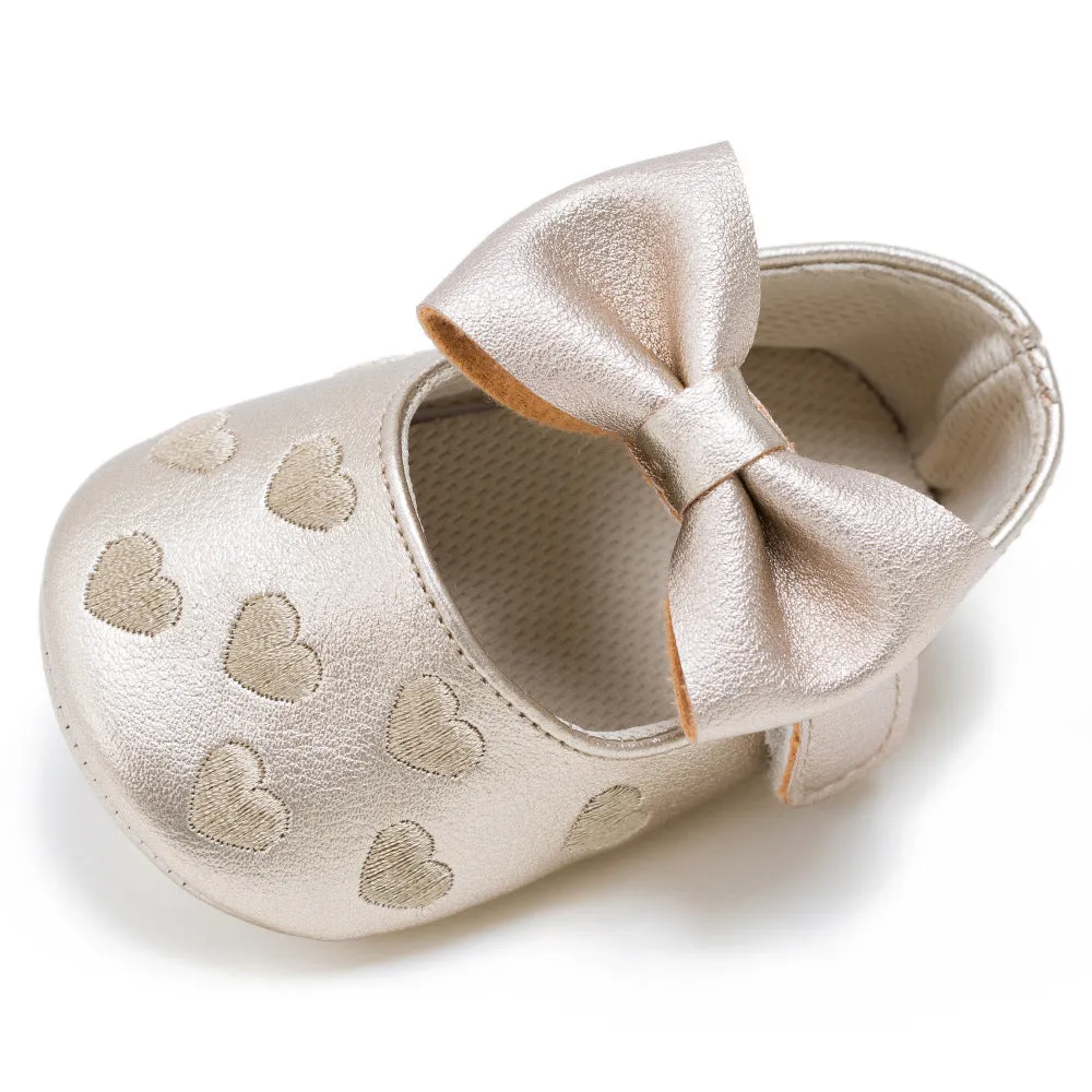 Newborn Baby Bow Knot Soft Bottom Shoes - GlamzLife