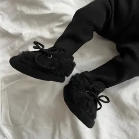 Nina Pure Wool Baby Shoes (Black)