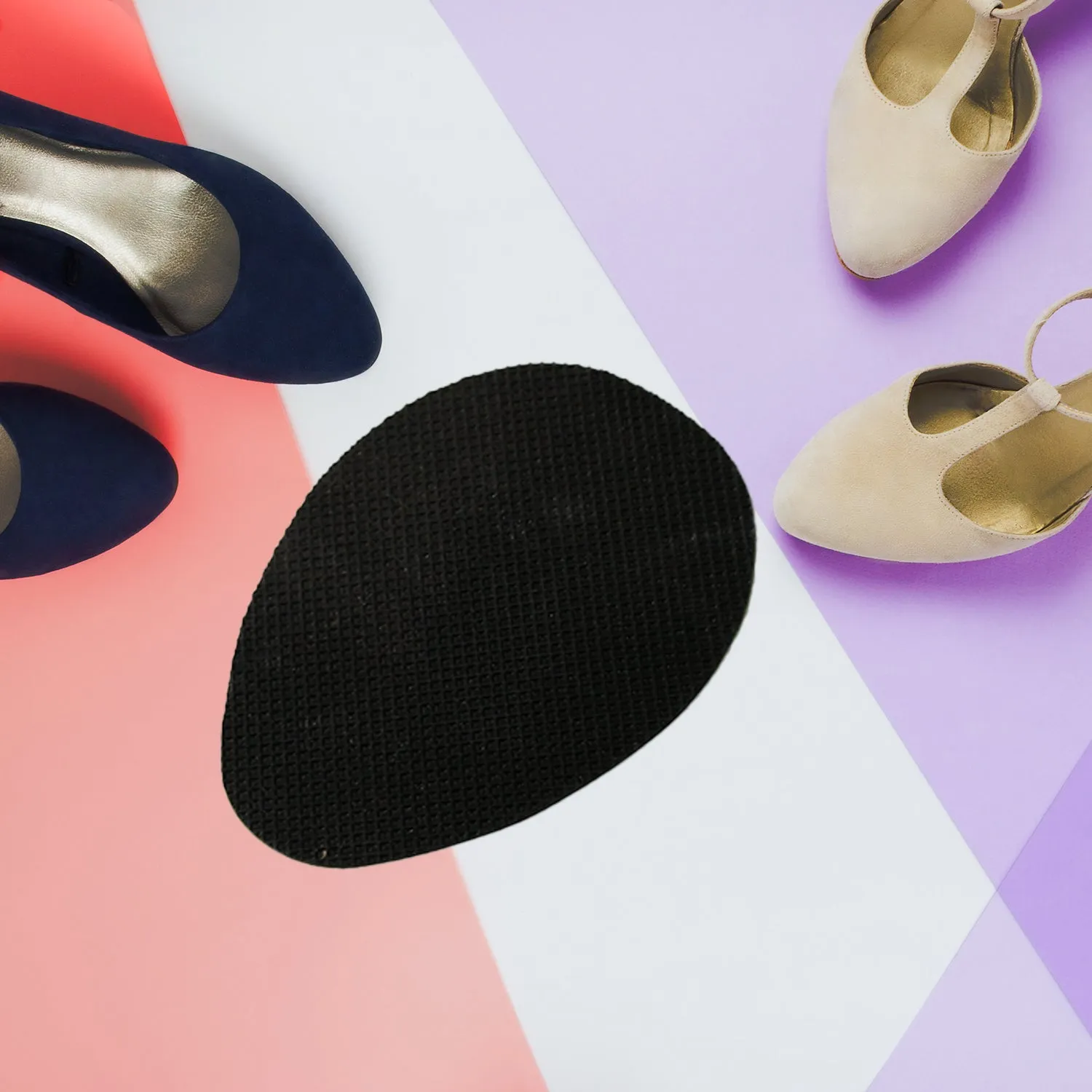 Non-Slip Rubber Shoe Pads - Self-Adhesive Sole Protectors