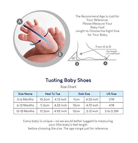 Ohwawadi Infant Baby Girl Shoes, Bowknot Baby Mary Jane Flats Princess Dress Shoes Soft Baby Crib Shoes(0-6 Months, 1933 Red)